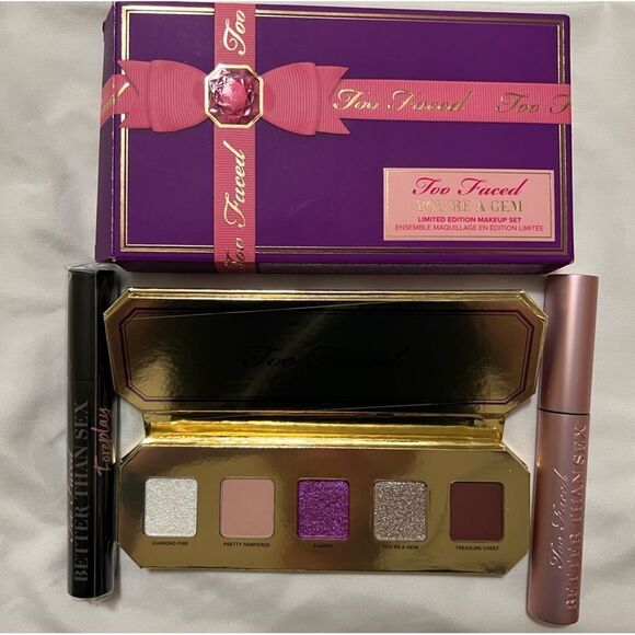 Too Faced You're A Gem Eyeshadow Palette and 2 Piece Mascara and Primer-NWT - Picture 9 of 14
